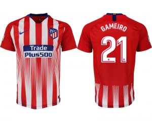 2018-19 Atletico Madrid 21 GAMEIRO Home Thailand Soccer Jersey