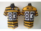 Nike NFL pittsburgh steelers #83 miller throwback yellow-black(team 80 anniversary)