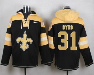 Nike New Orleans Saints #31 Jairus Byrd Black Player Pullover Hoodie