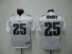 youth nfl philadelphia eagles #25 lesean mccoy white