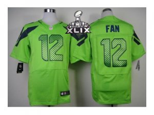 2015 Super Bowl XLIX Nike jerseys seattle seahawks #12 fan green[Elite]