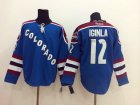 NHL Colorado Avalanche #12 Jarome Iginla Blue jerseys