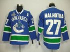 2011 Stanley Cup vancouver canucks #27 malhotra blue[a patch]