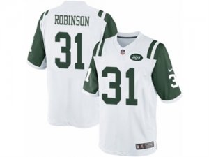 Mens Nike New York Jets #31 Khiry Robinson Limited White NFL Jersey