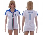 Womens Italy #1 Buffon Away Soccer Country Jersey