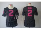 Nike Women NFL Atlanta Falcons #2 Matt Ryan grey jerseys[breast cancer awareness]