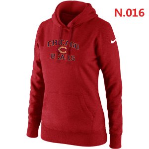 Women Chicago Bears Logo Pullover Hoodie-9