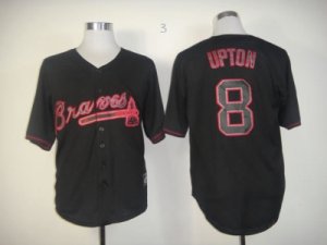 mlb jerseys atlanta braves #8 upton black[fashion]