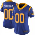 Womens Nike Los Angeles Rams Customized Royal Blue Alternate Vapor Untouchable Limited Player NFL Jersey