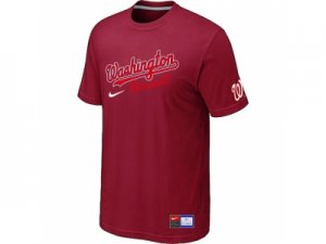 MLB Washington Nationals Red Nike Short Sleeve Practice T-Shirt