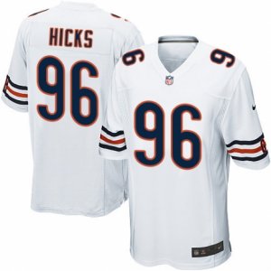 Men\'s Nike Chicago Bears #96 Akiem Hicks Game White NFL Jersey