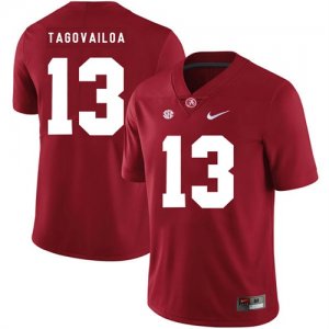 Alabama Crimson Tide #13 Tua Tagovailoa Red Nike College Football Jersey