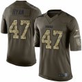 Mens Nike Green Bay Packers #47 Jake Ryan Limited Green Salute to Service NFL Jersey