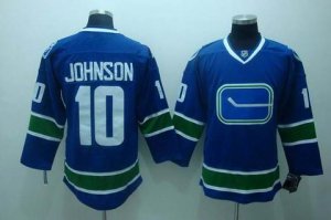 nhl vancouver canucks #10 johnson blue[3rd]