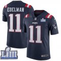 Nike Patriots #11 Julian Edelman Navy Youth 2019 Super Bowl LIII Color Rush Limited Jersey
