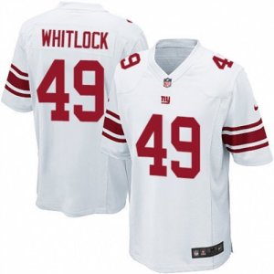 Mens Nike New York Giants #49 Nikita Whitlock Game White NFL Jersey