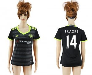 Womens Chelsea #14 Traore Away Soccer Club Jersey