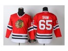 Youth nhl jerseys chicago blackhawks #65 shaw red