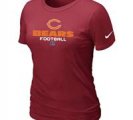 Women Chicago Bears red T-Shirt