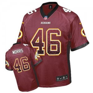 Nike Washington Redskins #46 Alfred Morris Burgundy Red Jersey(Elite Drift Fashion)