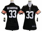 Nike Women Cleveland Browns #33 Trent Richardson Brown Jerseys