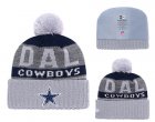 Cowboys Team Logo Gray Knit Hat YD