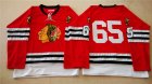 NHL Mitchell And Ness 1960-61 Chicago Blackhawks #65 Noname red Throwback jerseys