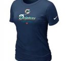 Women Miami Dolphins D.Blue T-Shirt