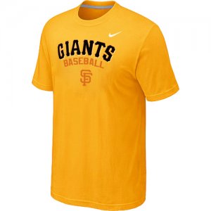 Nike MLB San Francisco Giants 2014 Home Practice T-Shirt - Yellow