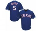 Mens Majestic Texas Rangers #5 Mike Napoli Replica Royal Blue Alternate 2 Cool Base MLB Jersey