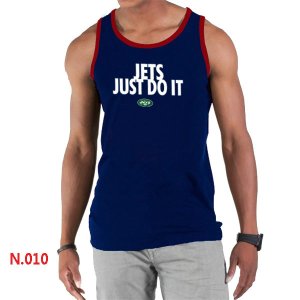 Nike NFL New York Jets Sideline Legend Authentic Logo men Tank Top D.Blue 2