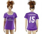 Womens Real Madrid #15 F.Coentrao Away Soccer Club Jersey