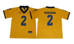 Michigan Wolverines #2 Charles Woodson gold College Football Jersey