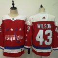 Capitals #43 Tom Wilson Red Adidas Jersey
