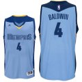 Mens Memphis Grizzlies #4 Wade Baldwin Alternate Blue Swingman Jersey