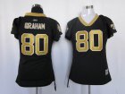 women nfl new orleans saints #80 graham field flirt fashion black