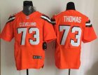 Nike Cleveland Browns #73 Joe Thomas Orange Jerseys(Elite)