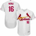 Mens Majestic St. Louis Cardinals #16 Kolten Wong White Flexbase Authentic Collection MLB Jersey