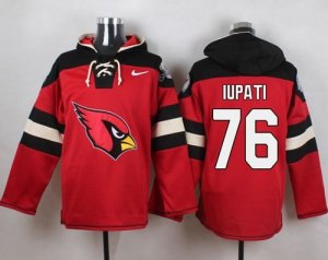 Nike Arizona Cardinals #76 Mike Iupati Red Player Pullover Hoodie