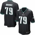 Mens Nike Philadelphia Eagles #79 Brandon Brooks Game Black Alternate NFL Jersey