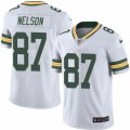 Mens Nike Green Bay Packers #87 Jordy Nelson Limited White Rush NFL Jersey