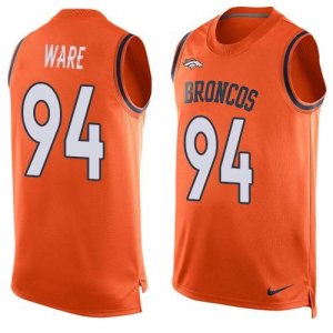 Nike Denver Broncos #94 DeMarcus Ware Orange Team Color Men Stitched NFL Limited Tank Top Jersey