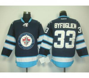 nhl jets #33 byfuglien blue 2011 new