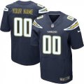 Mens Nike Los Angeles Chargers Customized Elite Navy Blue Team Color NFL Jersey