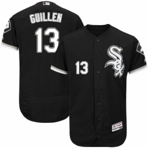 Men\'s Majestic Chicago White Sox #13 Ozzie Guillen Black Flexbase Authentic Collection MLB Jersey