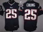 2015 Super Bowl XLIX Nike New England Patriots #25 Patrick Chung Blue Elite Jerseys