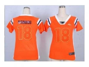 Nike women jerseys denver broncos #18 peyton manning orange[fashion Rhinestone sequins]