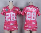 Nike Women Minnesota Vikings #28 Adrian Peterson Salute to Service New Pink Camo jerseys