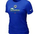 Women Miami Dolphins Blue T-Shirt