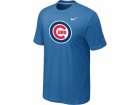 Chicago Cubs Nike Heathered light Blue Club Logo T-Shirt